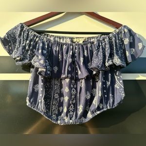 Bandana Crop Top Size Small Country Crop top